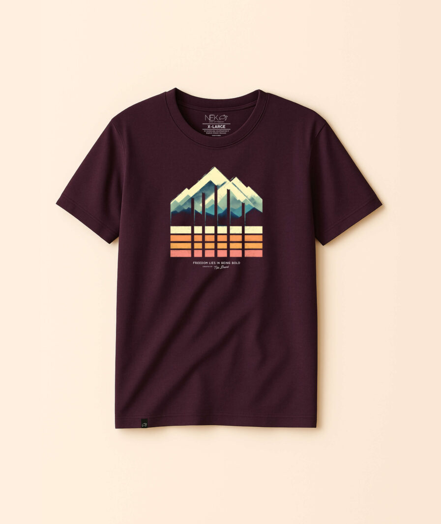 Path to the Peak – Minimalist Black T-Shirt - Image 2